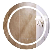 Head West LED Vanity Touch Sensor Circular Wall Mirror