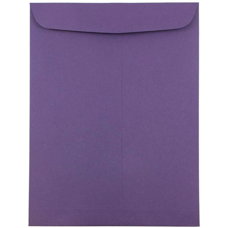 JAM Paper 9" x 12" Dark Purple Open End Catalog Premium Envelopes