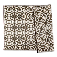 DII® Dark Brown Infinity Circle Outdoor Rug, 4ft. x 6ft.