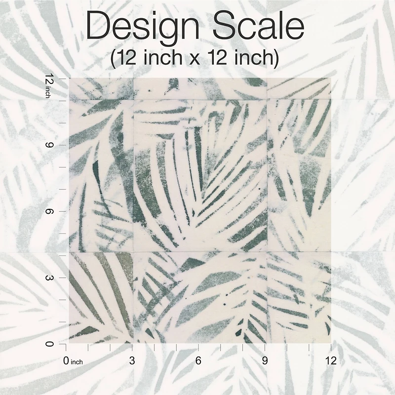 RoomMates Mr. Kate Cubism Palm Peel & Stick Wallpaper