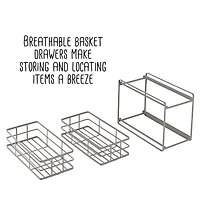 Honey Can Do Gray Under Sink Organizer with 2 Drawers