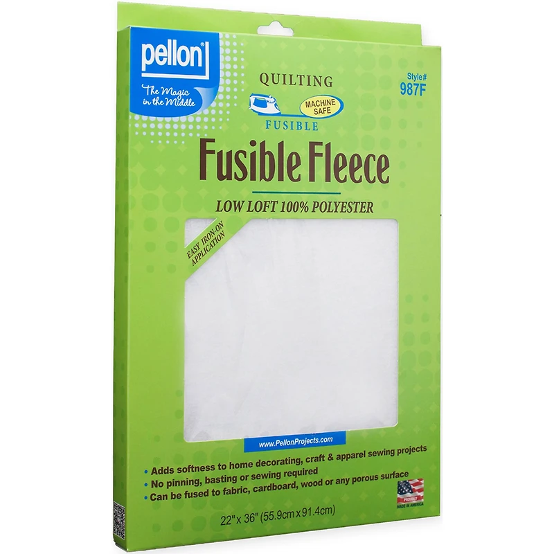 Pellon® White Fusible Fleece, 22" x 36"