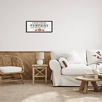 Stupell Industries Farm Fresh Pumpkins Country Sign Framed Giclee Art