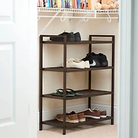 Household Essentials 32" 4-Tier Metal Shoe Rack