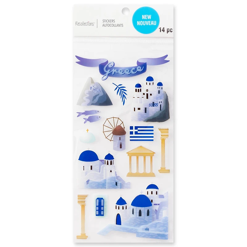 Greece Dimensional Stickers by Recollections™