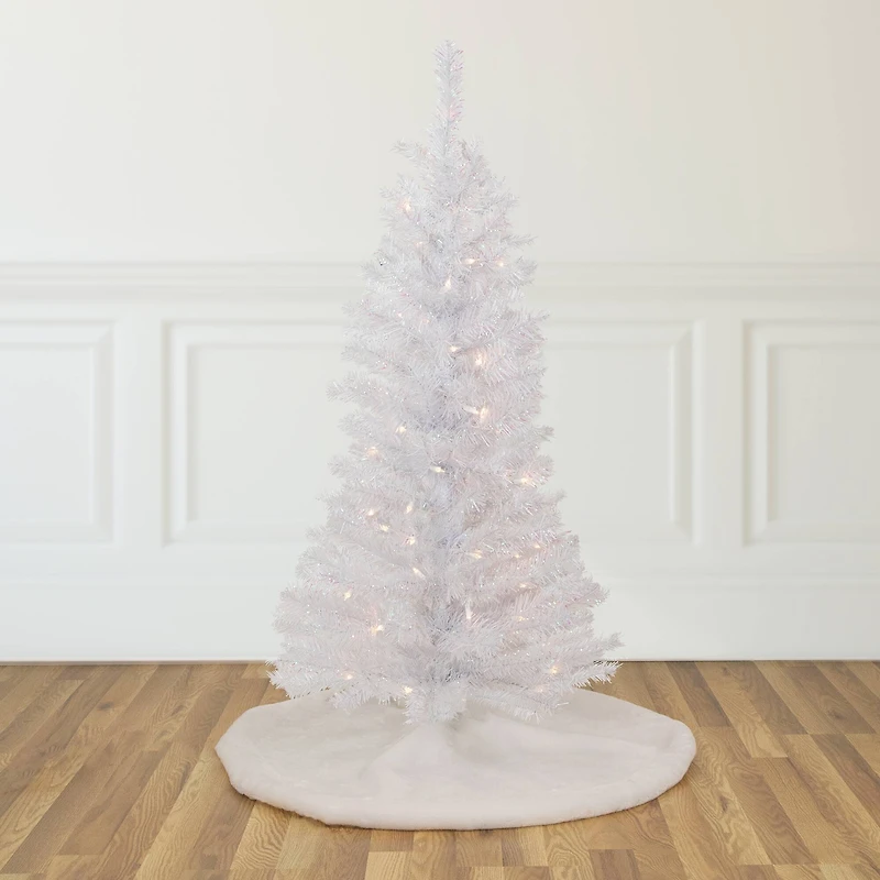 4ft. Pre-Lit White Rockport Pine Artificial Christmas Tree
