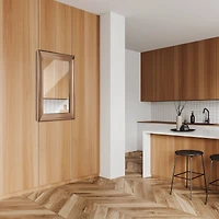 Head West Traditional Brushed Nickel Framed Wall Vanity Mirror - 24" x 30"