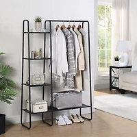 SunnyPoint 4-Tier Shelf Garment Rack