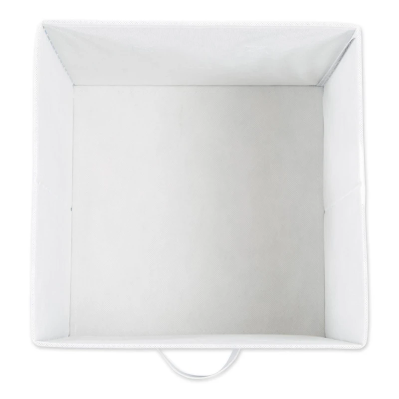 DII® 11" Nautical Blue Herringbone Storage Cube, 2ct.