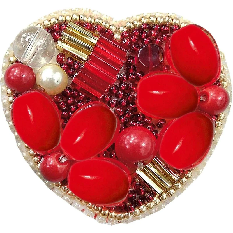 BP-200C Heart Brooch Beadwork Kit