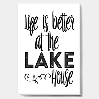 Designart - Lifes Better Lake