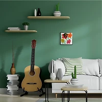 Stupell Industries Andy In Glasses Expressive Artist Abstract Flowers, 12" x 12"