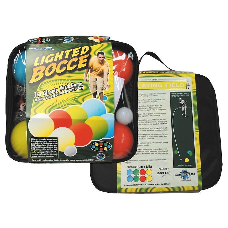 Water Sports Backyard Fun Lighted Bocce Set