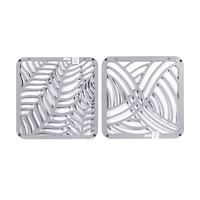 24" Gray Wood Eclectic Abstract Wall Décor Set