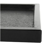 Black Marble Minimalistic Textured Square Trays, 2ct.