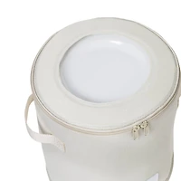 Honey Can Do Natural Round Dinnerware Storage Box Set