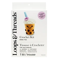 6 Pack: Intermediate Boba Tea Amigurumi Crochet Kit by Loops & Threads®