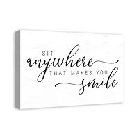 Sit Anywhere 24" x 16" Canvas Wall Art