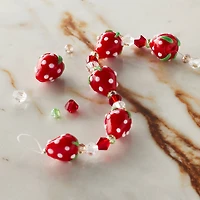 Red Lampwork Glass Strawberry Beads by Bead Landing™