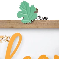 Pumpkins and Sunflowers Welcome Fall Harvest Wall Sign - 11"