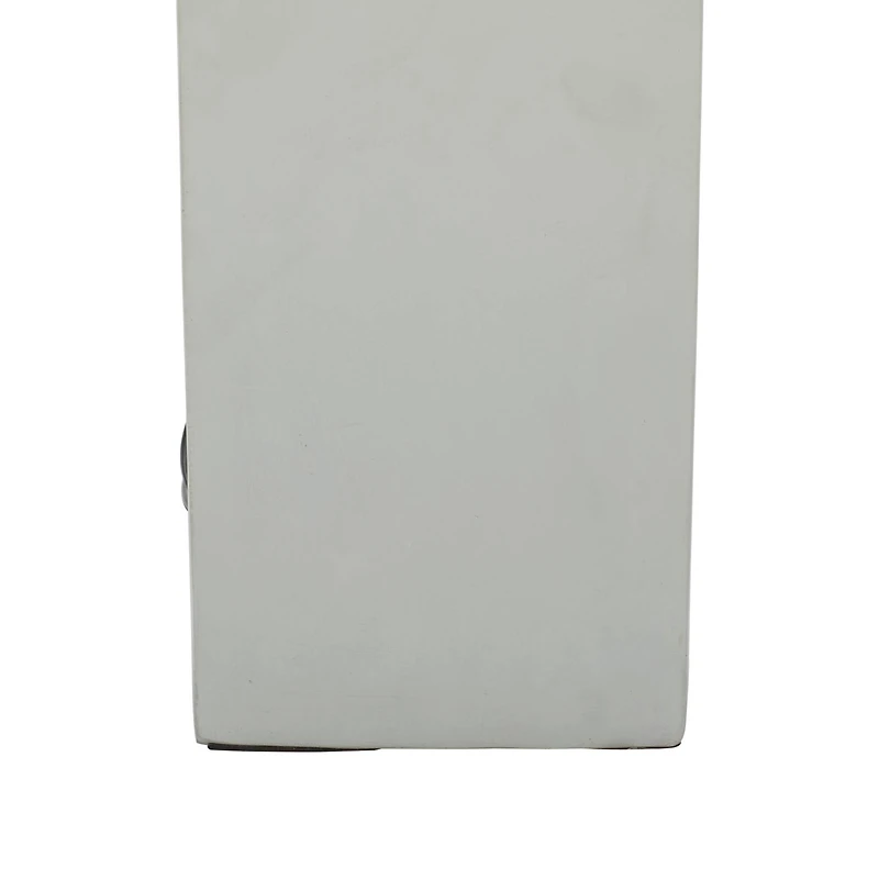 23" White Ceramic Traditional Table Lamp