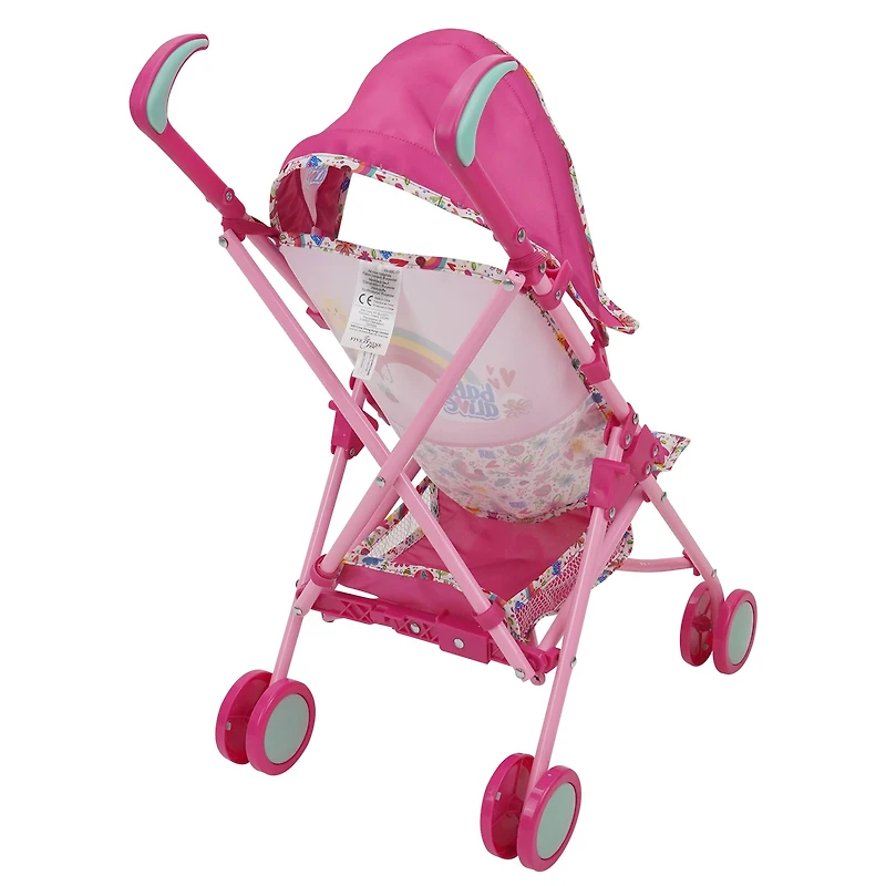 509 Crew Baby Alive Pink and Rainbow Doll Stroller