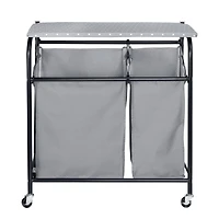 Honey Can Do Gray Uneven Clothes Sorter w/ Ironing Board