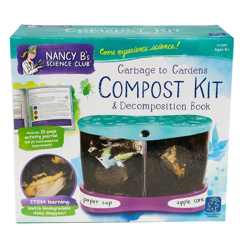 Educational Insights Nancy B's Science Club Garbage to Gardens Compost Kit