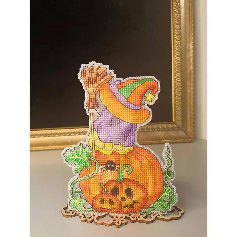 Crystal Art Plastic Canvas Counted Cross Stitch Kit  Happy Halloween
