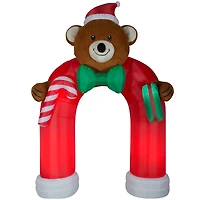 10.5ft. Airblown® Inflatable Christmas Animated Archway Bowtie Wiggling Teddy Bear