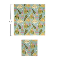 Hello Honey® 6.5" Festive Christmas Tree Square Paper Napkins, 50ct.