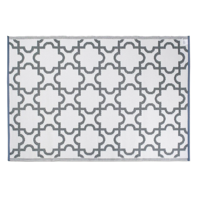 DII® Gray Lattice Outdoor Rug, 4ft. x 6ft.