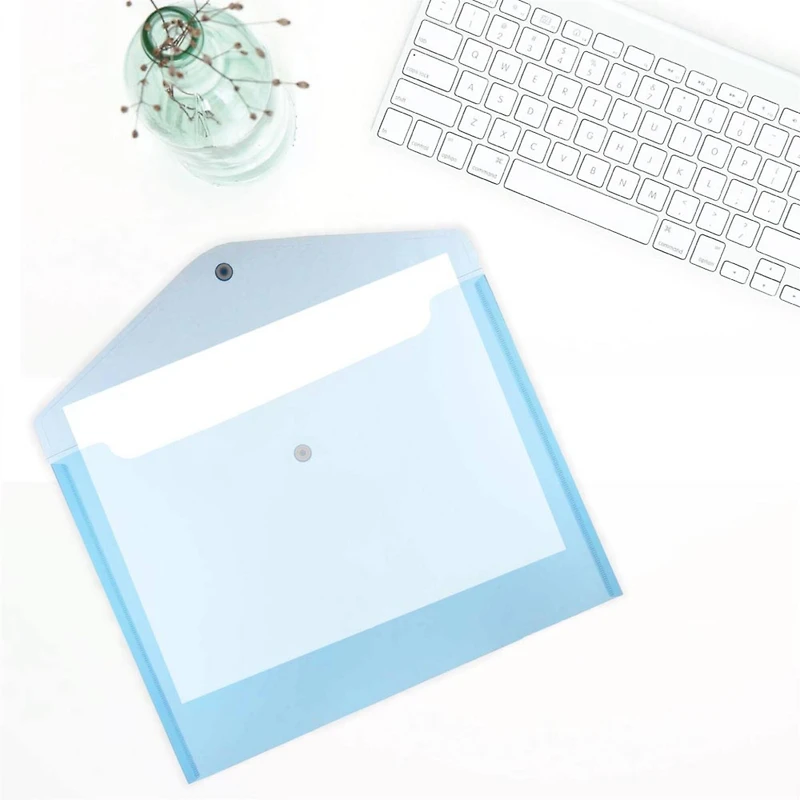 JAM Paper 9.75" x 13" Plastic Snap Closure Envelopes