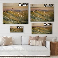 Designart - Vineyard At Dawn In Tuscany Italy