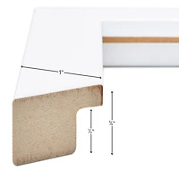 Craig Frames Essentials Satin White Picture Frame