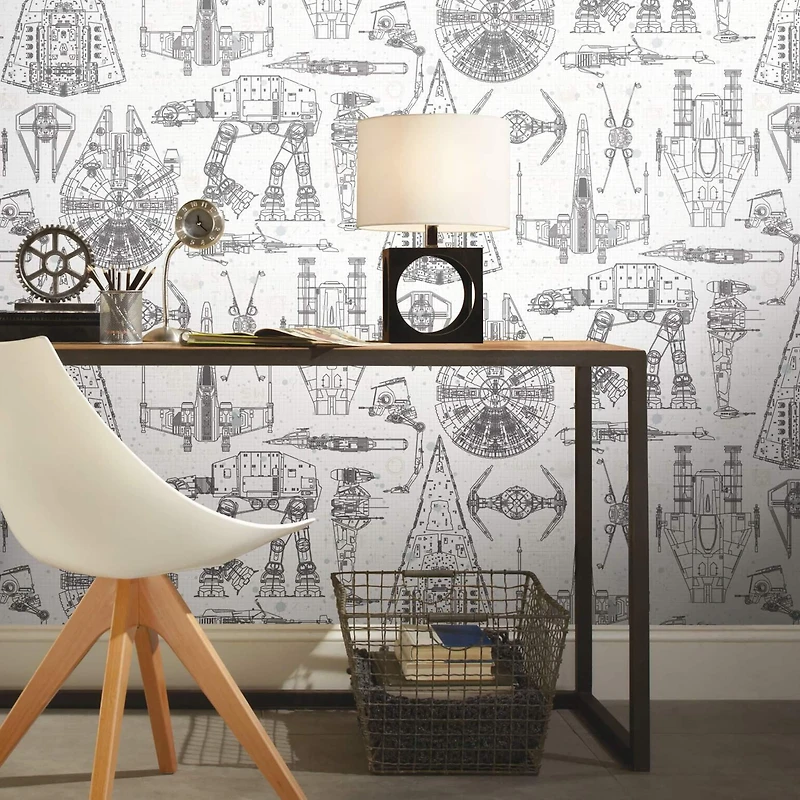 RoomMates Star Wars Blueprint Peel & Stick Wallpaper
