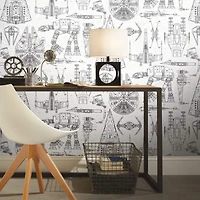 RoomMates Star Wars Blueprint Peel & Stick Wallpaper