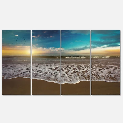 Designart - Ocean Waves at Sunrise