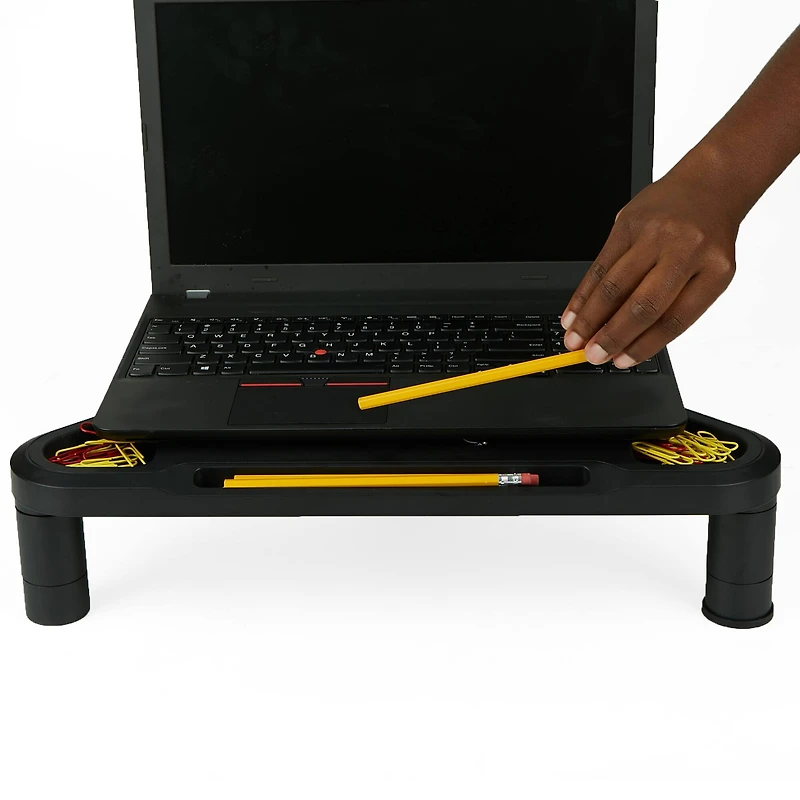 Mind Reader Black Triangle Monitor Stand