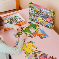 eeBoo Land of Dinosaurs 100 Piece Puzzle