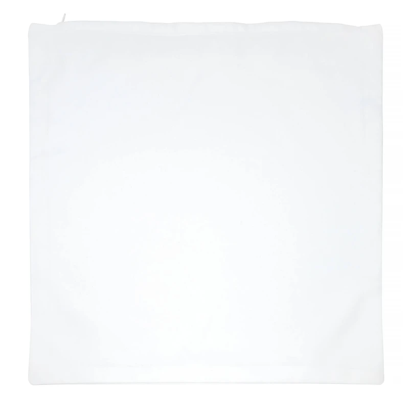18" x 18" White Sublimation Throw Pillow Cover with Zipper by Make Market®