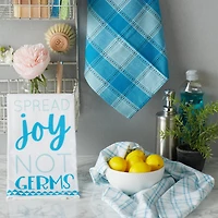 DII® Blue Spread Joy Not Germs Dish Towels, 3ct.