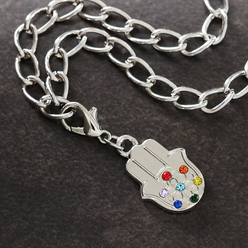 Rhodium Hamsa Charm by Bead Landing™