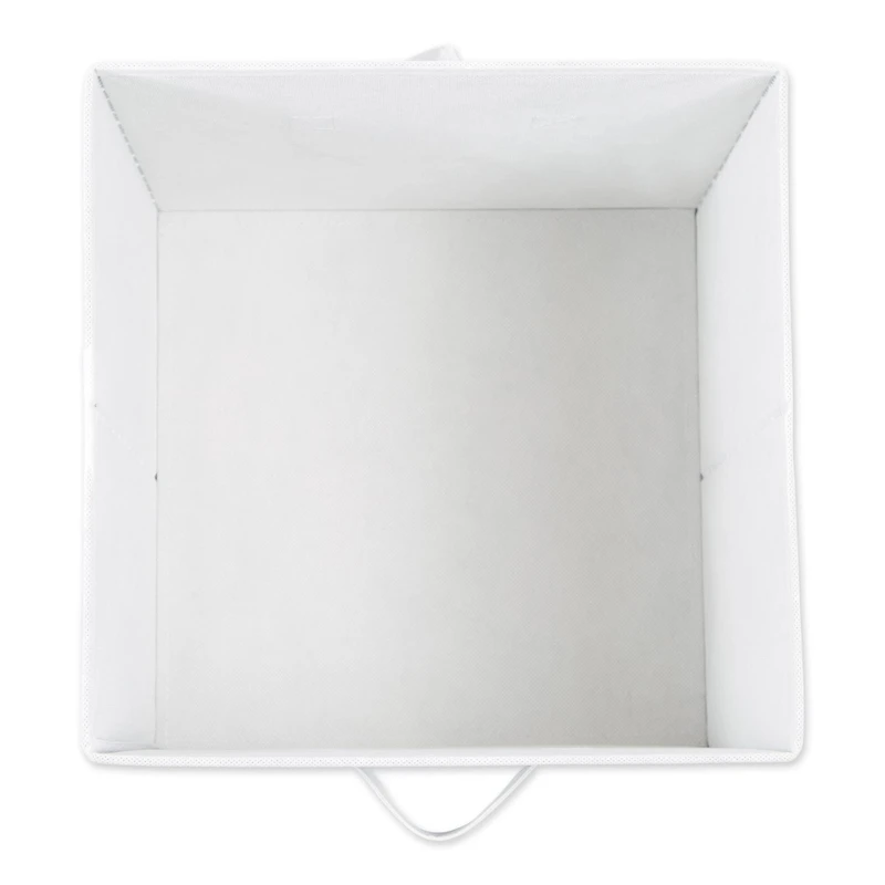 DII® 11" Black Herringbone Storage Cube, 2ct.