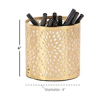 4" Gold Iron Glam Pencil Holder