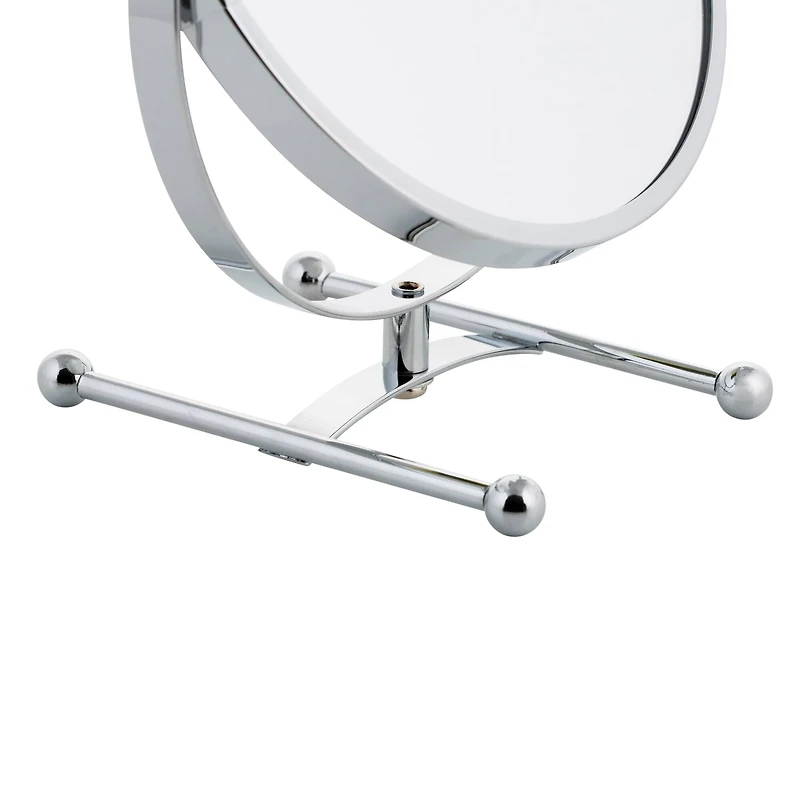 Home Details 7" Chrome 5X Magnification Dual Sided Vanity Mirror