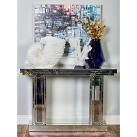 Silver Glam Wood Console Table, 32" x 48"