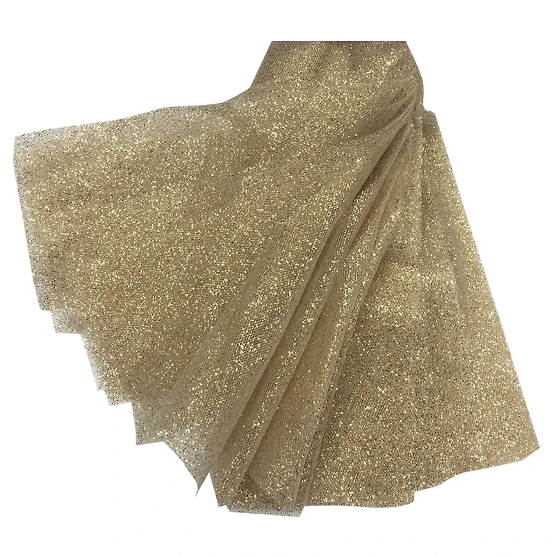 Gold Glitter Pre-Cut Tulle Strips by Celebrate It™