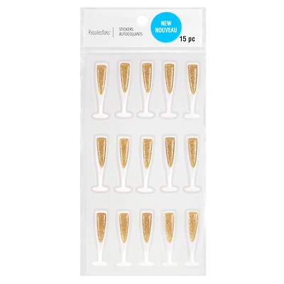 Champagne Glass Stickers by Recollections™
