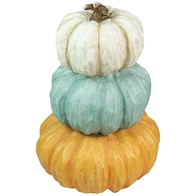 22" Triple Stacked Pumpkins Thanksgiving Tabletop Décor